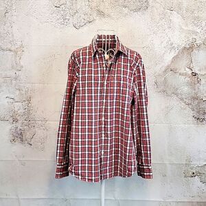 Blue by Pronto Uomo checkered plaid button-down shirt Men's Size L